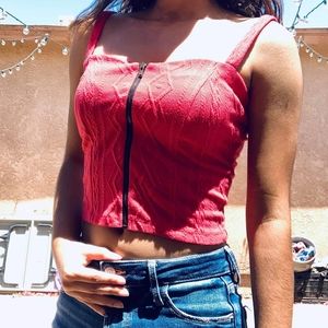 Charlotte Russe Hot Pink Crop Top